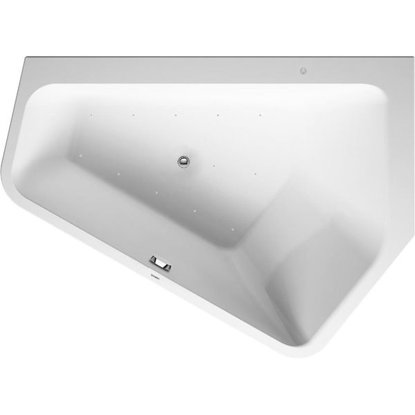 Duravit Paiova 5 Bain à Remous, à Encastrer, Angle à Droite, Double Dos InclinéS à Droite, BâTi-Support, Garniture De Vidage Et De Trop-Plein, SystèMe Jet, 1770X1300Mm, 760391000JS1000, 760391000JS1000-image