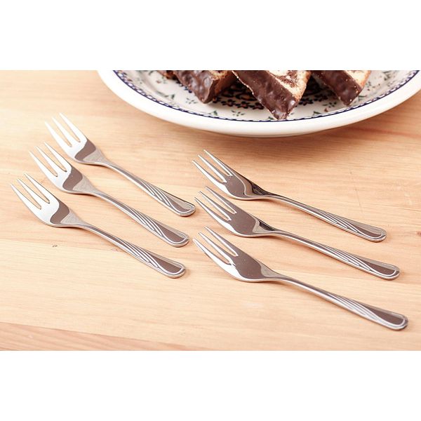Forchette Da Tortaset Di Posate 6 Pezzi Per 6 Persone Posate In Acciaio Inox Posate Da Tavola-image