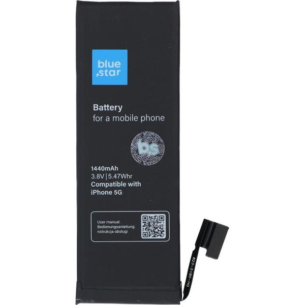 Batteria Adatta Per Iphone 5 1440 Mah Blue Star Hq-image