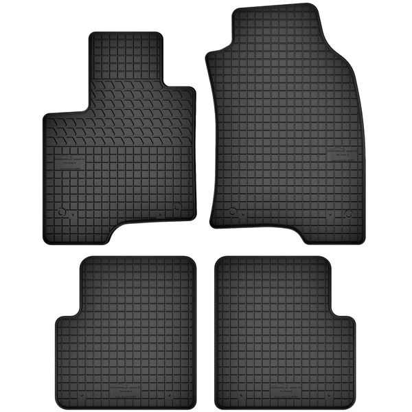 Tappetini In Gomma Adatti Per Fiat Panda Iii (Dal 2012) Set Di Tappetini In Gomma Neri + Tappo-image