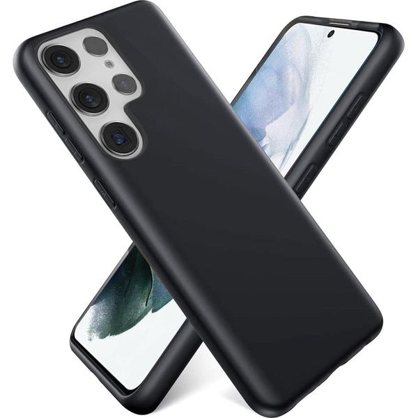 Custodia Per Samsung Galaxy S23 Ultra Protezione Del Telefono Cellulare Cover Silicone Gel Custodia Del Telefono Cellulare, Nero-image