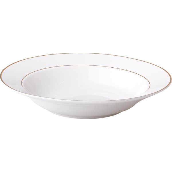Ambition Aura Gold 23 Cm - Piatto Fondo In Porcellana / Stoviglie / Piatto Da Portata-image