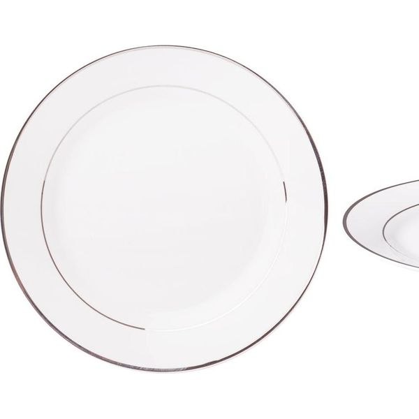 Ambition Aura Silver 19 Cm - Piatto Da Dessert / Piatto Per Dolci In Porcellana-image