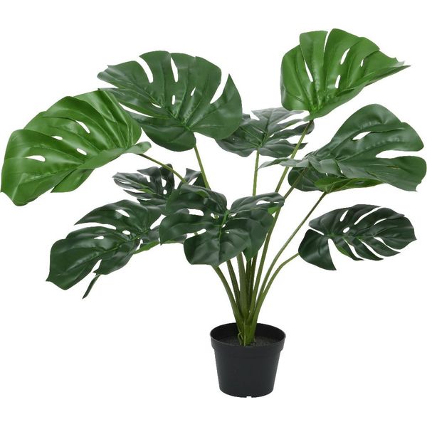 Monstera Pianta Artificiale In Vaso 66Cm Verde-image