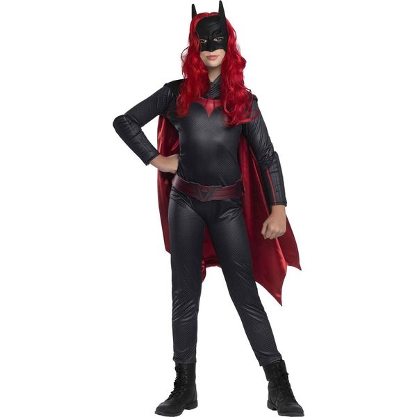 Dc Comics - Costume ''Batwoman'' - Bambini BN5391 (L) (Nero/Rosso)-image