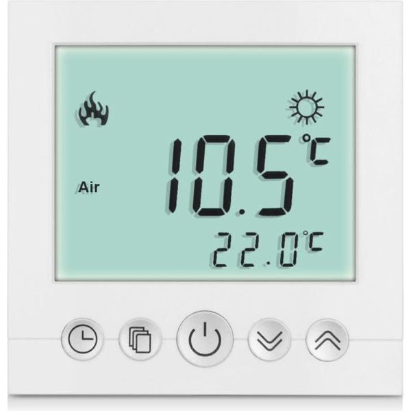 Termostato Digitale Da Incasso Per Riscaldamento A Pavimento Termostato Ambiente Termostato Di Riscaldamento Bianco-image
