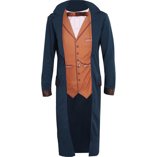 Animali Fantastici E Dove Trovarli - Costume ''Newt Scamander'' - Bambini BN5640 (S) (Blu/Marrone)-image