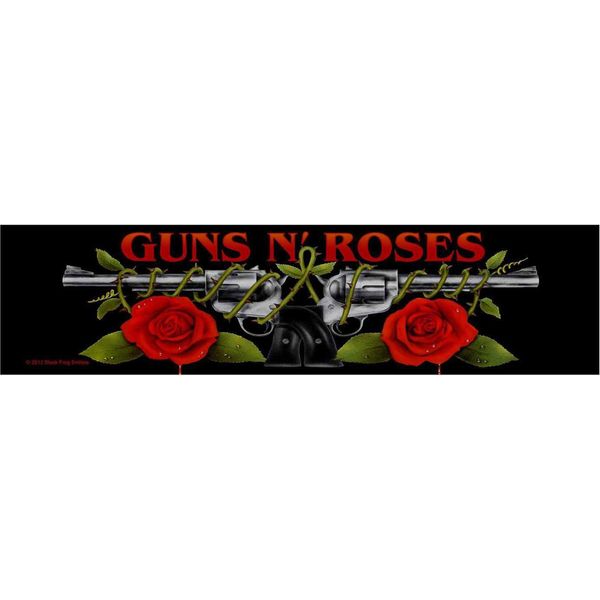 Guns N Roses - Roses - Patch - Logo In Poliestere RO9456 (Taglia Unica) (Nero/Rosso/Verde)-image