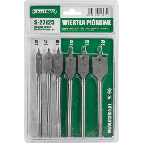 Set Di 6 Punte Per Legno 10-25 Mm Stalco-image