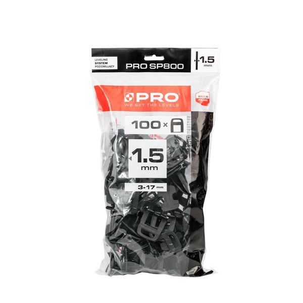 Sistema Di Livellamento PRO-SP800, Clip Da 1,5 Mm, 100 Pezzi In Busta-image