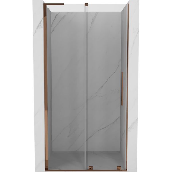Mexen Velar L Porta Doccia Scorrevole 90 Cm, Trasparente, Oro Rosa - 871-090-003-01-60-image