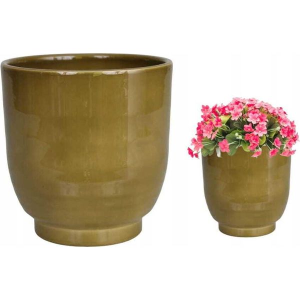 Base Decorativa In Ceramica Pistacchio 13,5 Cm Azzurro-image