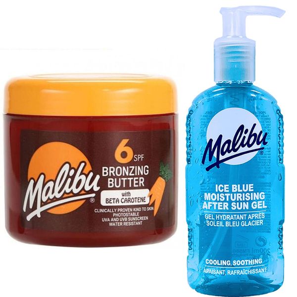 Malibu Tanning Accelerator SPF6 300Ml + Gel Dopo Abbronzatura 200 Ml-image