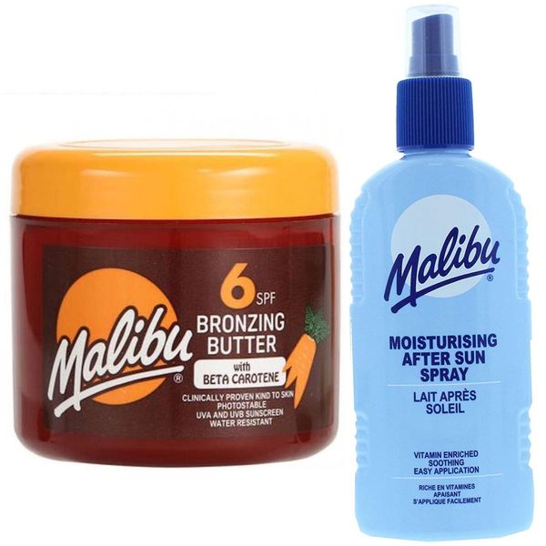 Malibu SPF6 300 Ml Acceleratore Abbronzante + Balsamo Spray Dopo Abbronzatura 200 Ml-image