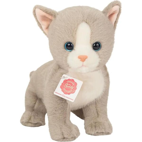 Teddy Hermann Babykatze, Kuscheltier, Stofftier, PlüSchtier, Katze, Grau, 24 Cm, 918417-image