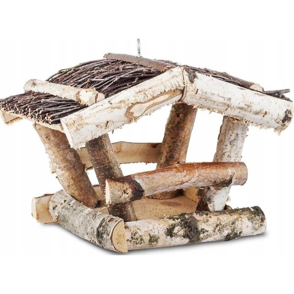 Mangiatoia Per Uccelli In Legno Da Terra 24 Cm-image