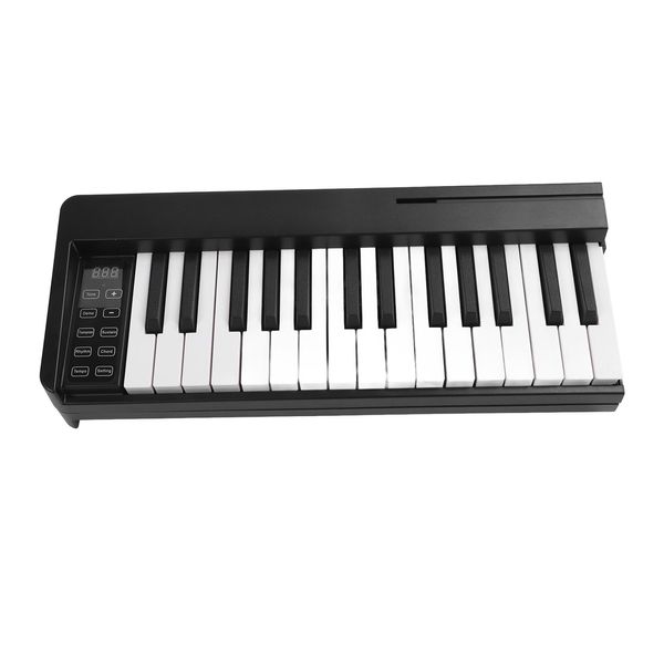 Pianoforte Pieghevole Con 61 Tasti, Ricaricabile, Suoni Chiari, Per Principianti, Nero-image