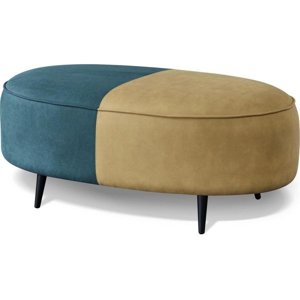 Sgabello Di Design Pouf Chesterfield Ovale Poggiapiedi Mobili Sgabello Imbottito Sgabello Con Seduta-image