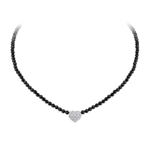 Kette Mit AnhäNger Celesta, Weiß, Halsketten, Damen, 51Cm, Silber 925 (Sterlingsilber), L: 48 B: 3Mm, GläNzend, B:3Mm-image