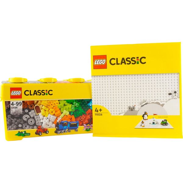 Lego® Classic Bricks Box + 1 Piastra Bianca - 10696 Nuovo! Parti 485X-image