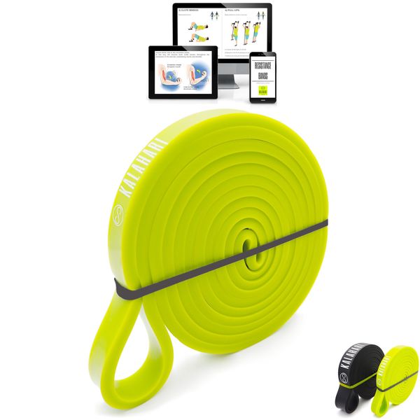Banda Di Resistenza Kalahari Con E-Book Di Esercizi - Bande Fitness Per Allenamento Di Forza, Pull-Up, Calisthenics - Bande Di Resistenza, Banda Di Aiuto Per Pull-Up-image