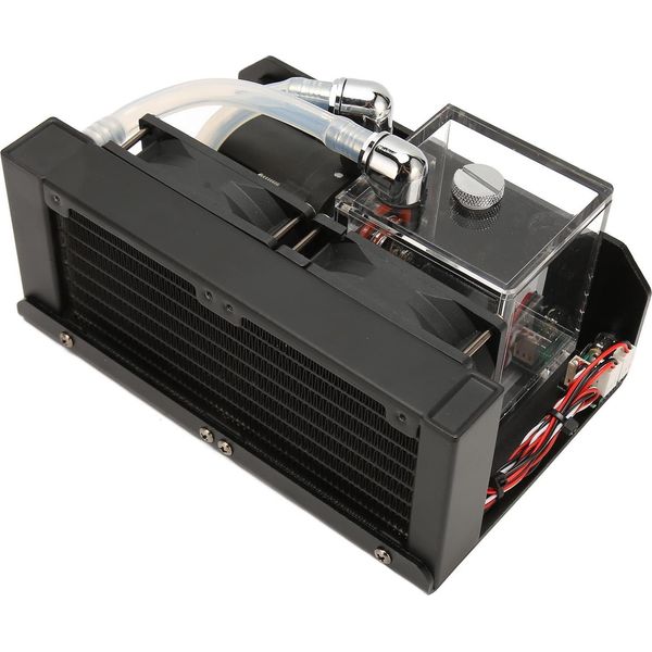 Pompa Di Raffreddamento Ad Acqua 12V 10W 300ML Serbatoio D'acqua 80Mm 4000RPM Fan Serbatoio Di Raffreddamento Ad Acqua Per L'industria-image