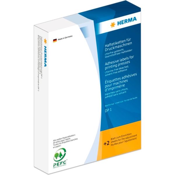 Herma Herma Etichette Per Macchine Da Stampa DP1 Ø 19 Mm Rotonde Carta Gialla Opaca 10000 Pz.-image