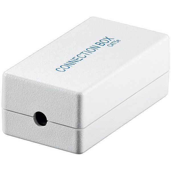 Goobay 93254 Scatola Di Connessione Di Rete Cat 5E (100Mhz), Utp, Utp, Argento - Per Il Collegamento Di Due Cavi Di Installazione Di Rete-image
