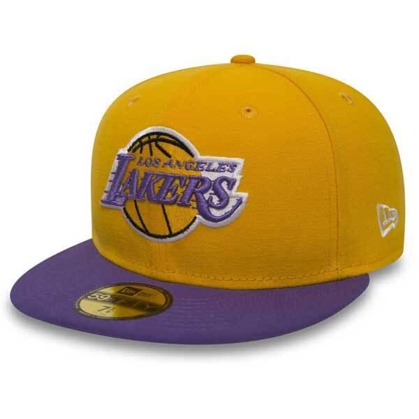 KšIltovka New Era 59FIFTY Nba Basic Los Angeles Lakers Yellow Purple Cap - 7 1/2-image
