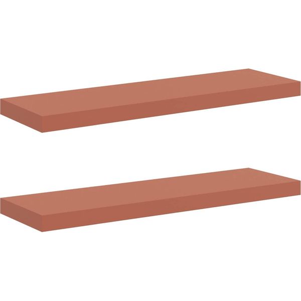 Syfax™ Scaffale Da Parete 2 Pcs Rosso 90 X 23,5 X 4 Cm-image