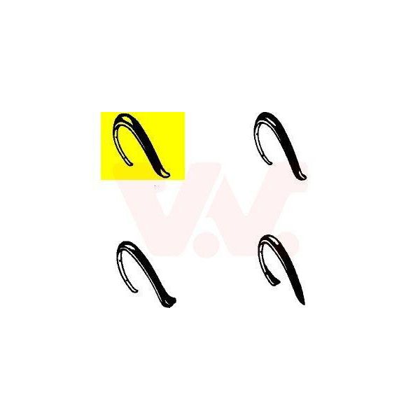 Van Wezel Allargamento, Parafango Anteriore Sinistro Per Vw Golf Ii Jetta-image