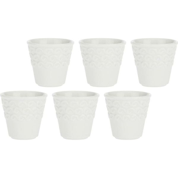 La Porcellana Bianca Set Di 6 Tazze Da Caffè 75 Ml P002800015Z-image