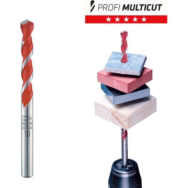Alpen Multicut 17200400100 Carbide Metal Multi-Purpose Drill Bit 4 Mm Total Length 75 Mm Cylinder Shank 1 Pc(S)-image