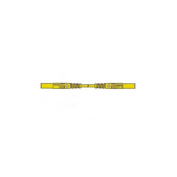 Cavo Di Misura Stampato Ad Iniezione Protetto Da Contatto 4Mm 25Cm / Giallo (Mlb/Gg-Sh 25/1)-image