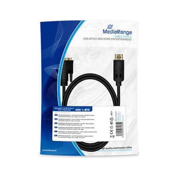 Mediarange MRCS199 Mediarange Displayport Auf Dvi Anschlusskabel 2M Schwarz-image