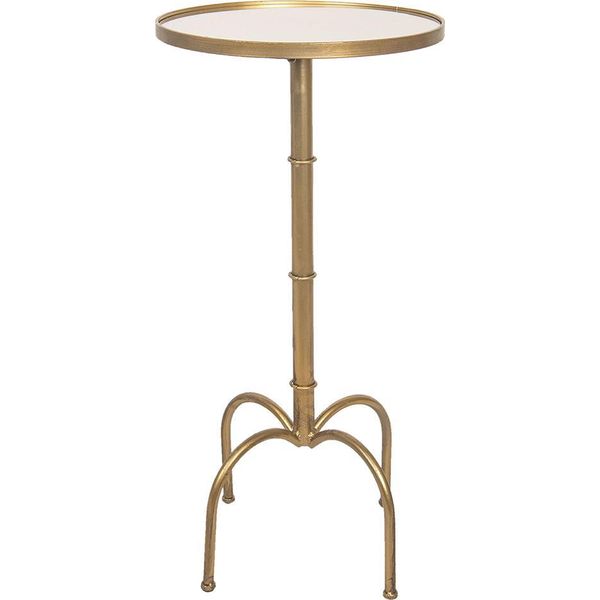 Tavolino Clayre & Eef Ø 40X81 Cm Metallo Color Oro-image