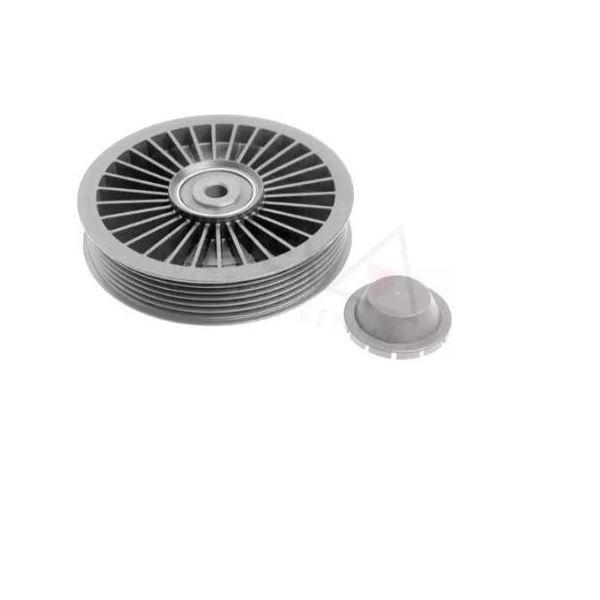 Vaico V40-0821 Puleggia Folle Cinghia A V 122,2 Mm Per Opel Vivaro A Furgone (X83) Vivaro A Combi (X83) Movano Furgone (X70) Movano Bus (X70)-image
