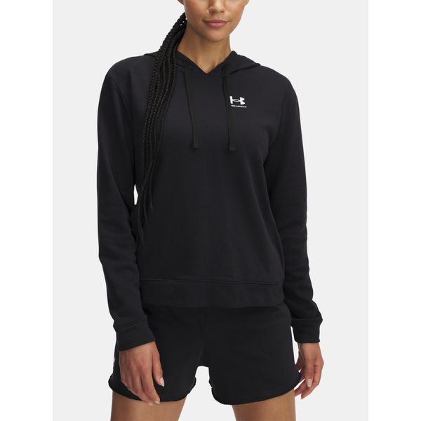 Under Armour Ua Rival Terry Felpa Con Cappuccio - Nero, Taglia:Xs-image