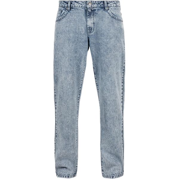 Urban Classics Hose Loose Fit Jeans Light Skyblue Acid Washed-33/34-image