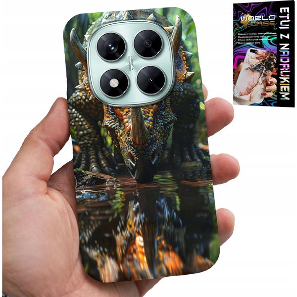 Custodia Per Xiaomi Note 14 Pro+ 5G - Custodia Dinosauro Triceratops-image