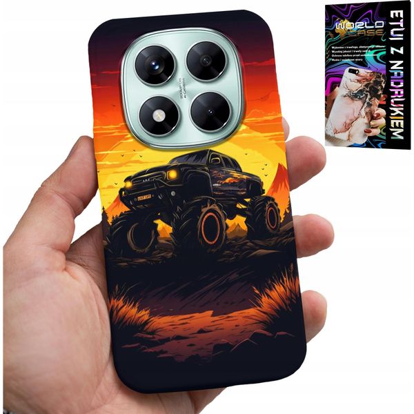 Custodia Per Xiaomi Note 14 Pro+ 5G - Monster Truck, Camion, Disegni + Vetro-image
