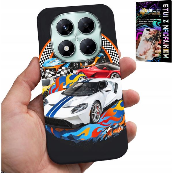 Custodia Per Xiaomi Note 14 Pro+ 5G - Auto Sportiva, Custodia Da Corsa + Vetro-image