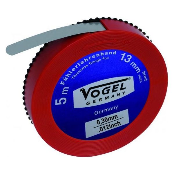 Nastro Spessimetrico Vogel Germany 5 Metri Campo Di Misura 0,30 Mm Acciaio Elastico Temprato-image