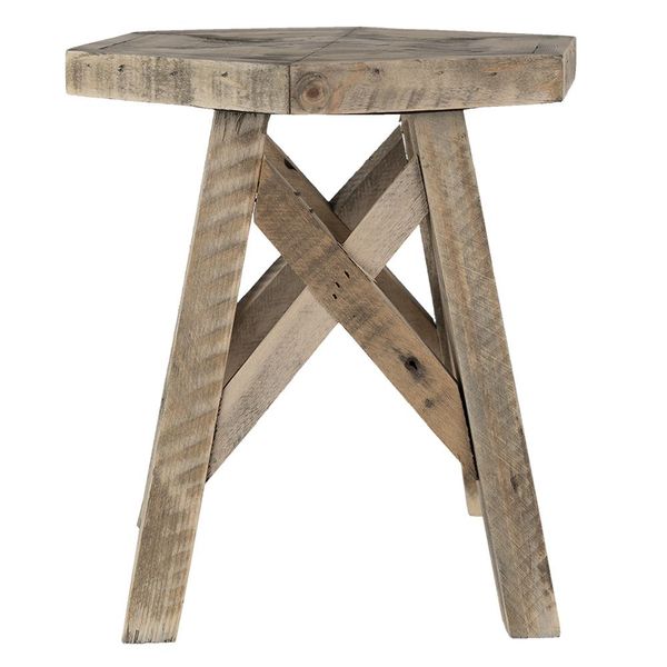 Tavolo Per Piante Clayre & Eef 22X22X25 Cm Legno Marrone-image