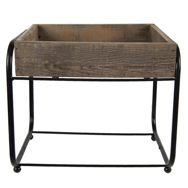Tavolo Per Piante Clayre & Eef 32X26X27 Cm Legno Marrone-image