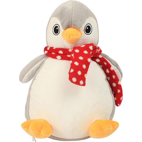 Mumbles MM566 | Pinguino Zippie, Imbottitura Rimovibile - Colore: Grigio/Bianco - Taglia: Unica-image