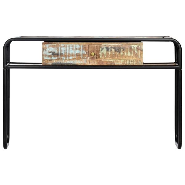 Syfax™ Tavolo Consolle 118X30X75 Cm In Legno Massello Di Recupero-image