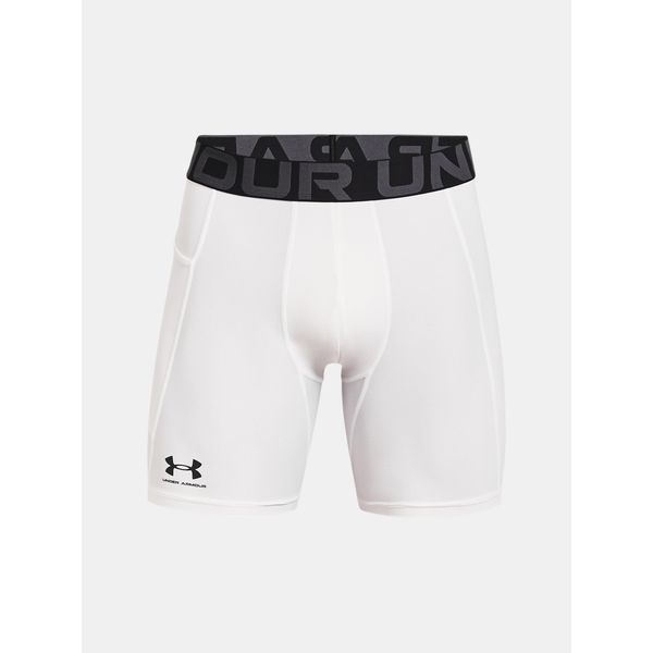 Under Armour Uomo Heatgear Armour Compression Shorts Bianco/Nero M Intimo Da Corsa-image