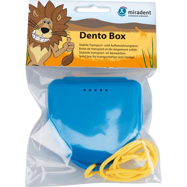 Miradent Scatola Per Apparecchi Ortodontici Dento Box I Blu 1 Pz-image