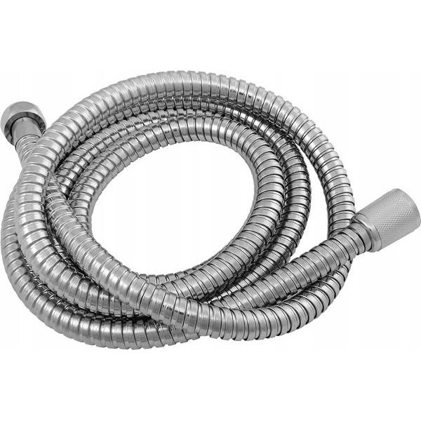 Tubo Doccia In Gomma E Metallo 170Cm Cromo-image